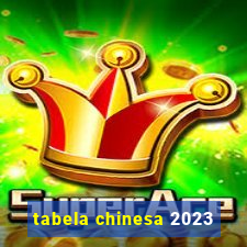 tabela chinesa 2023